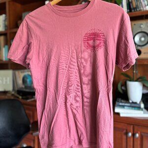 Twin Six “Room to Roam” Cycling Graphic Tee – Rose Red (Size Small)